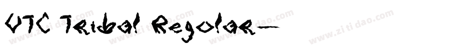 VTC Tribal Regular字体转换